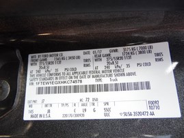 2017 Ford F-150 XLT Gray Crew Cab 3.5L AT 4WD #F23428